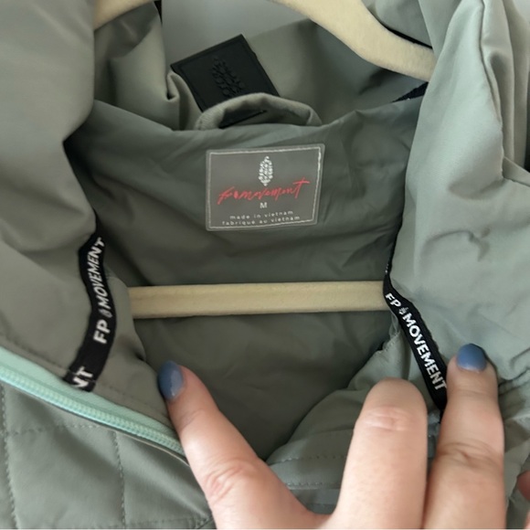 NWT Free People All Prepped Ski Jacket Greyed Olive - Picture 10 of 12